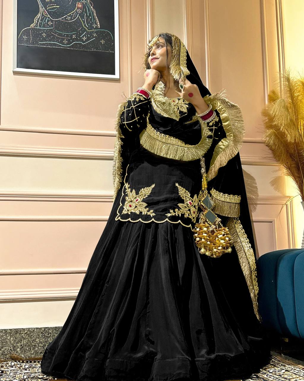 Luxury in Queens Embroidered Set with Dupatta
