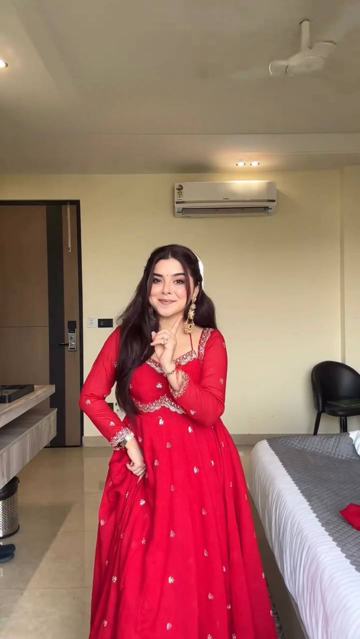 Neha Eternal Glow Red Suit Set