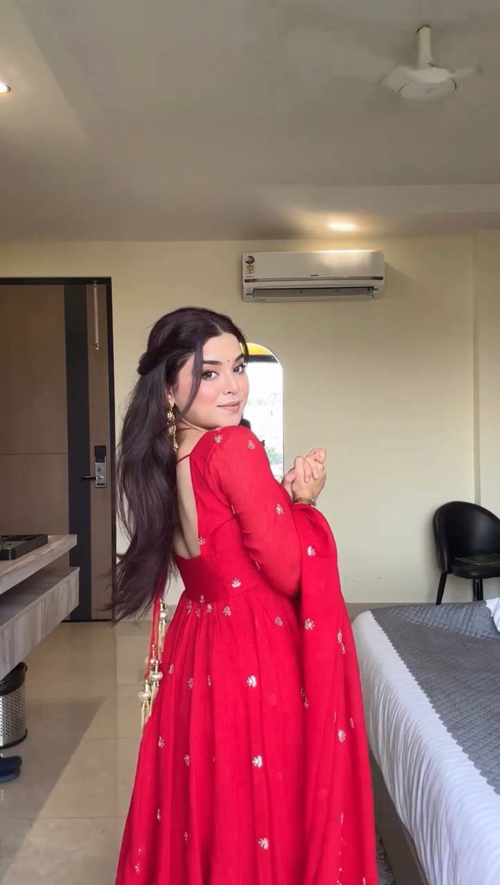 Neha Eternal Glow Red Suit Set