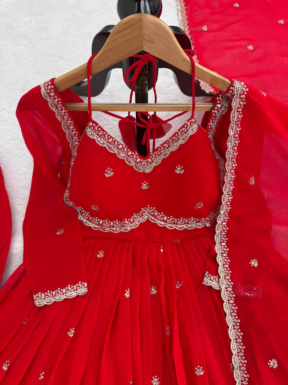 Neha Eternal Glow Red Suit Set