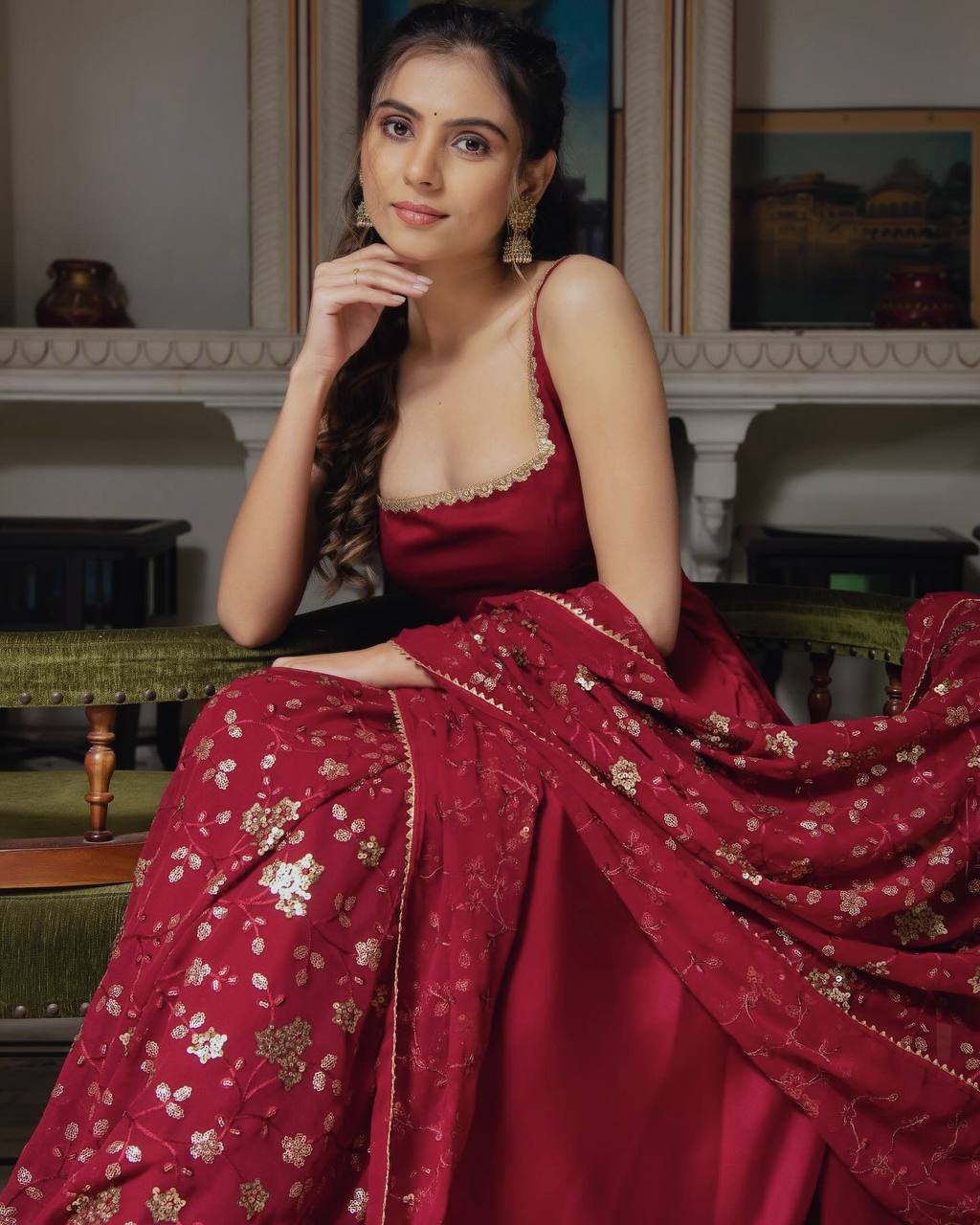 Misha Georgette Designer Party Wear Anarkali Gown