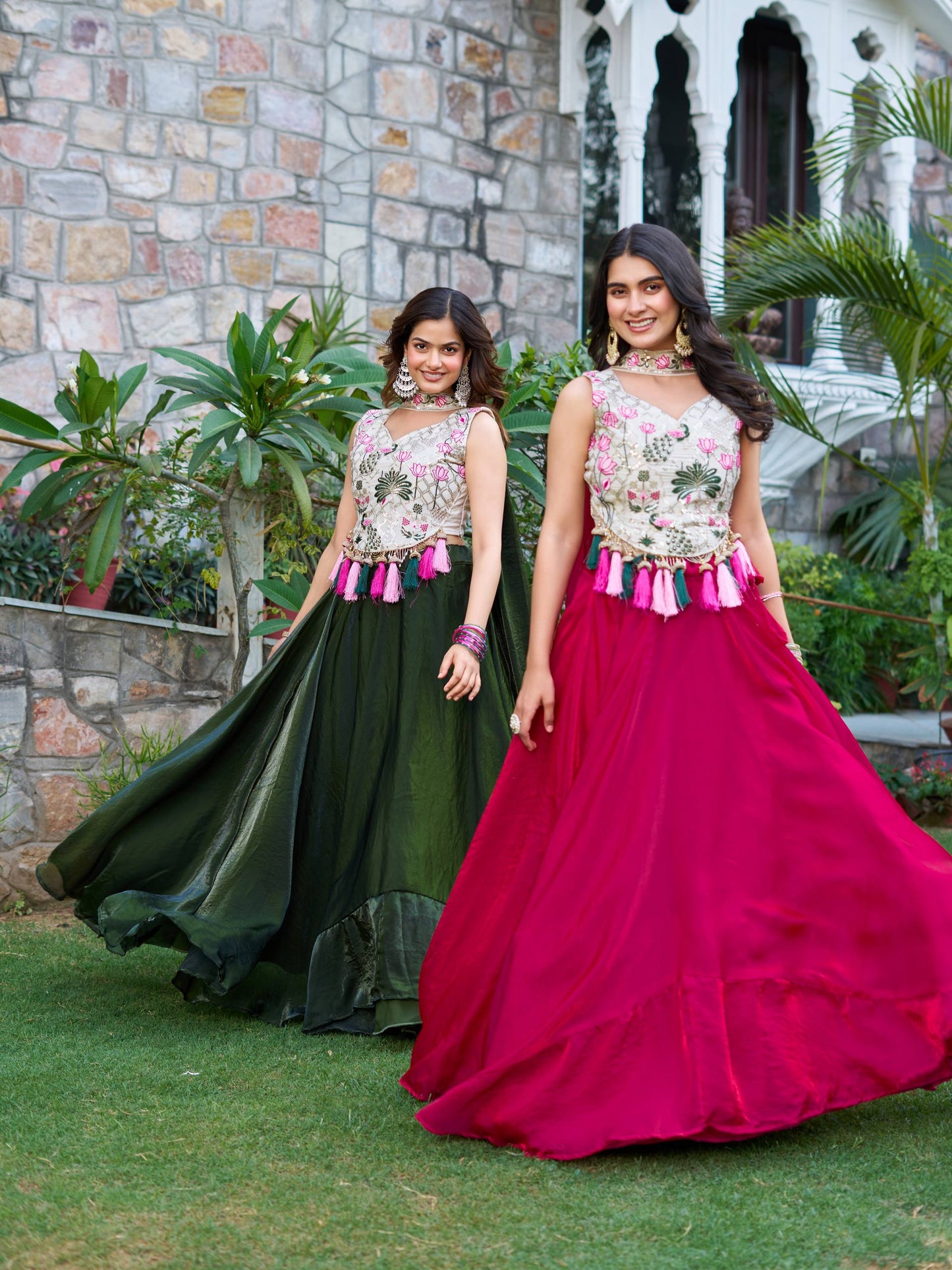 Saanvi Crafted For Beautiful Floral Lehenga