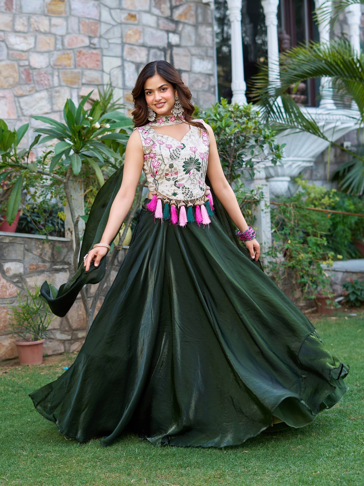 Saanvi Crafted For Beautiful Floral Lehenga