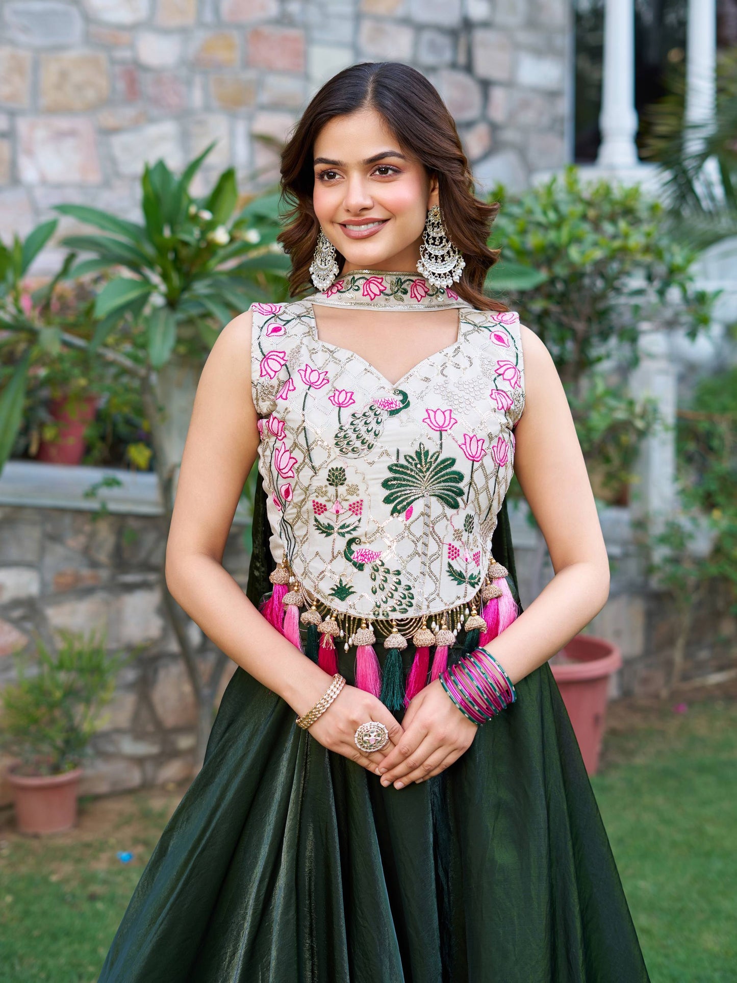 Saanvi Crafted For Beautiful Floral Lehenga