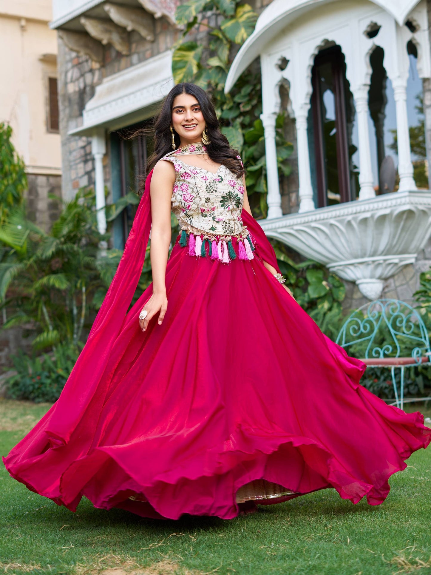 Saanvi Crafted For Beautiful Floral Lehenga