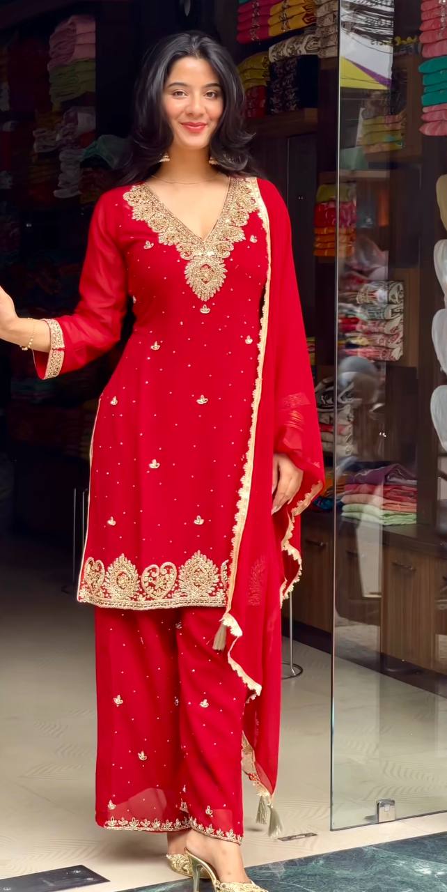 Diva Rivet Moti Work Party Wear Sharara