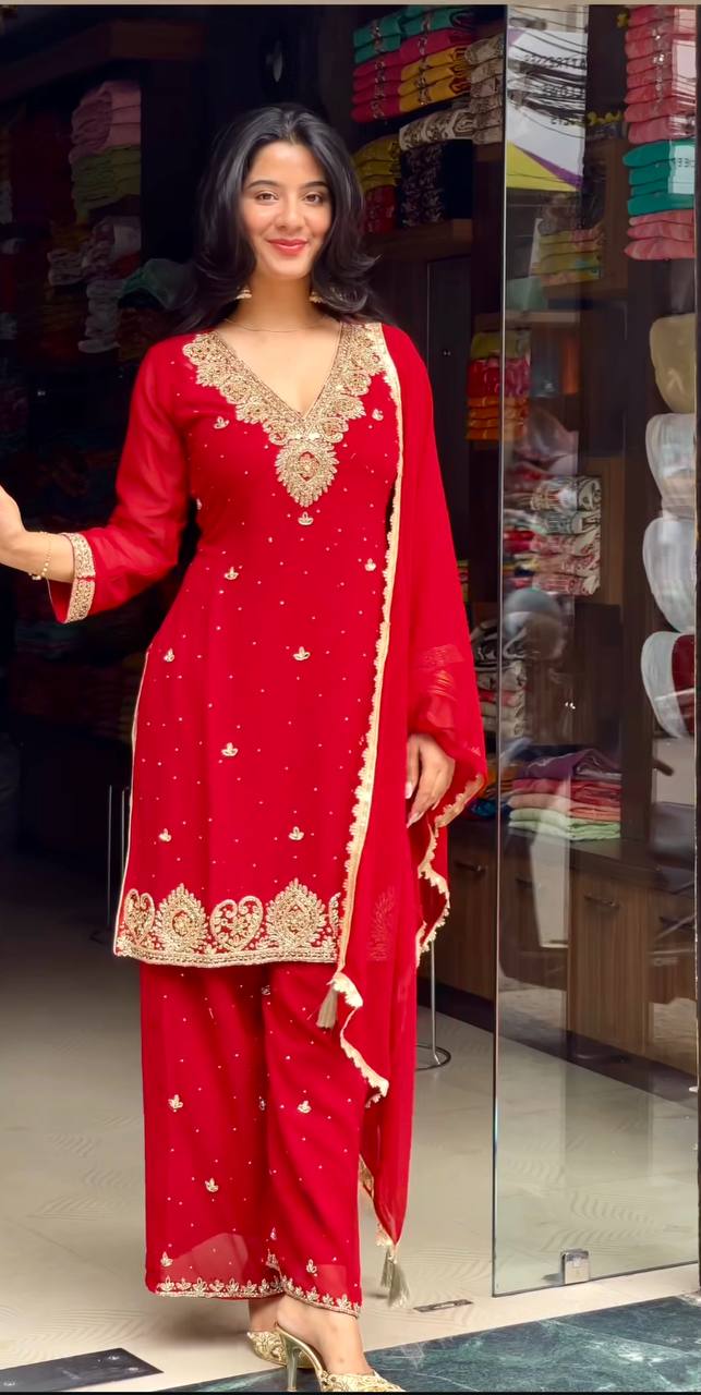 Diva Rivet Moti Work Party Wear Sharara