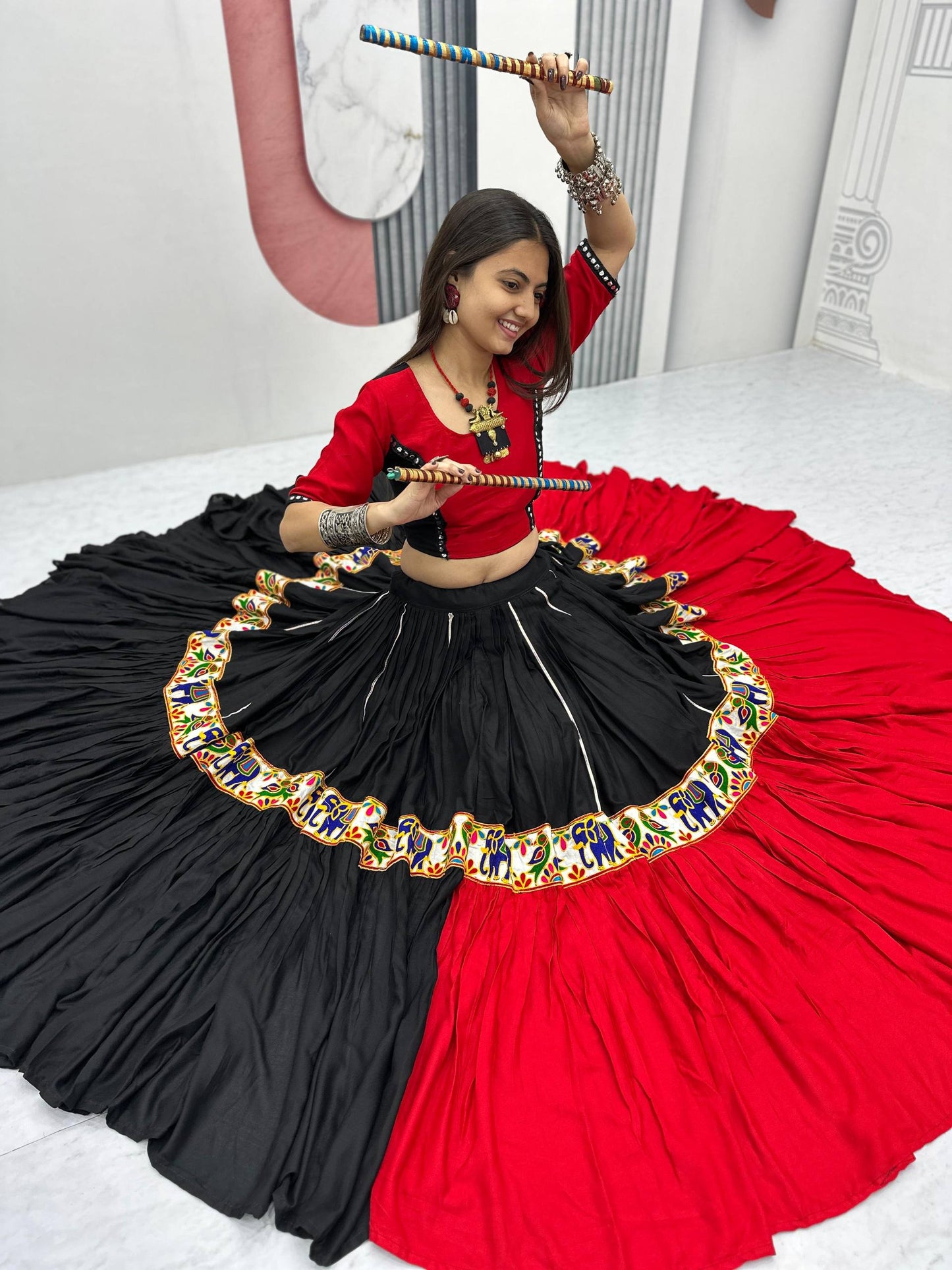 Garba Queen Traditional Gujarati Lehenga Choli