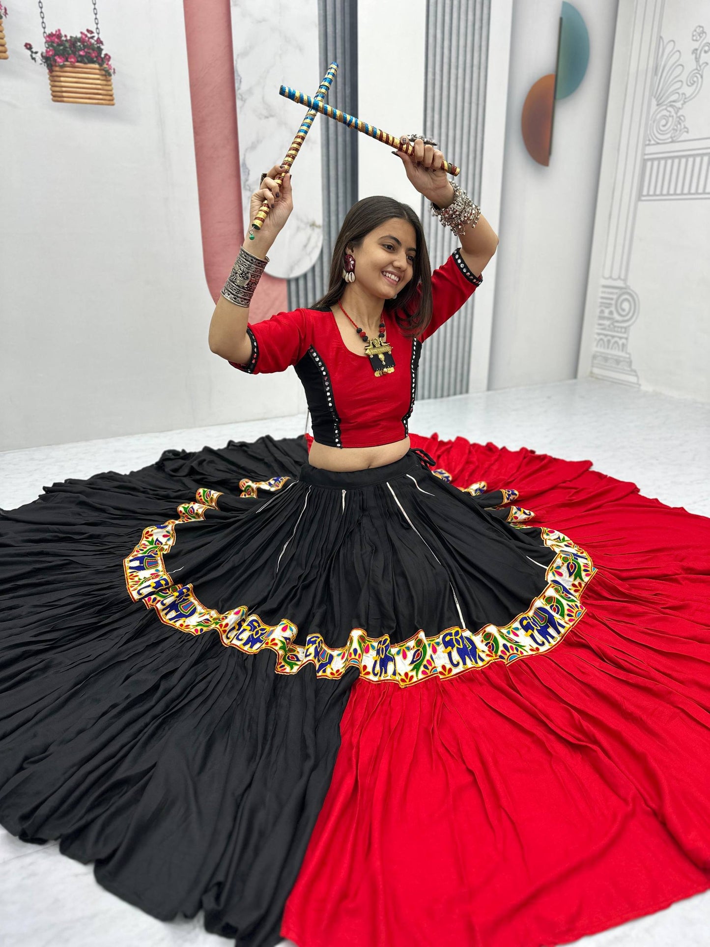 Garba Queen Traditional Gujarati Lehenga Choli