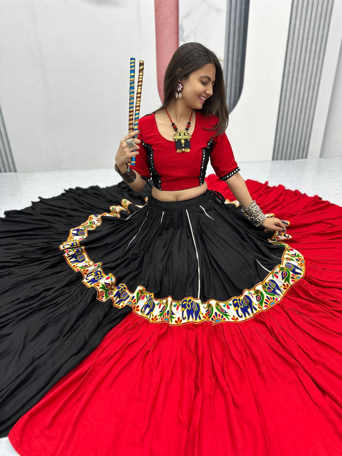 Garba Queen Traditional Gujarati Lehenga Choli