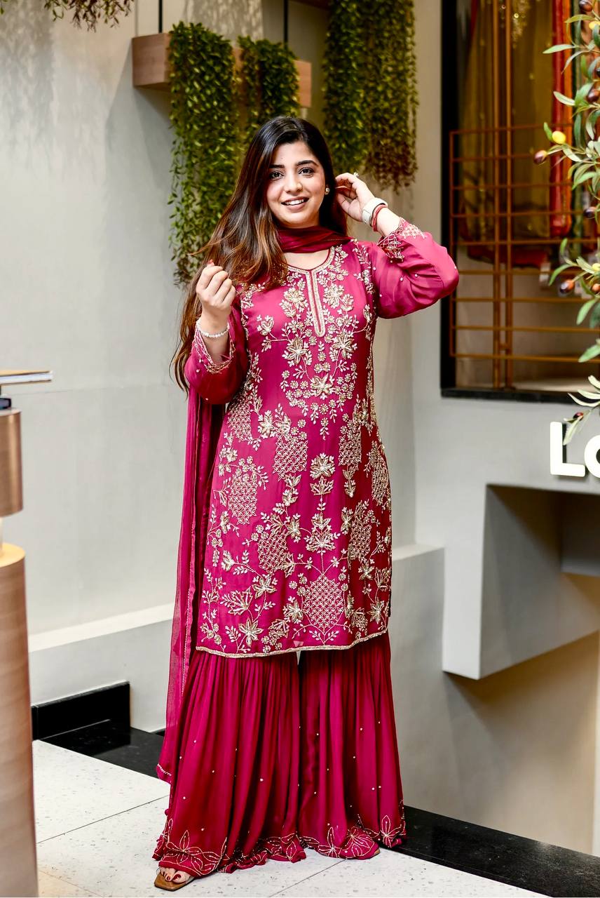 Ruby Grace In Designer Party Wear Sharara