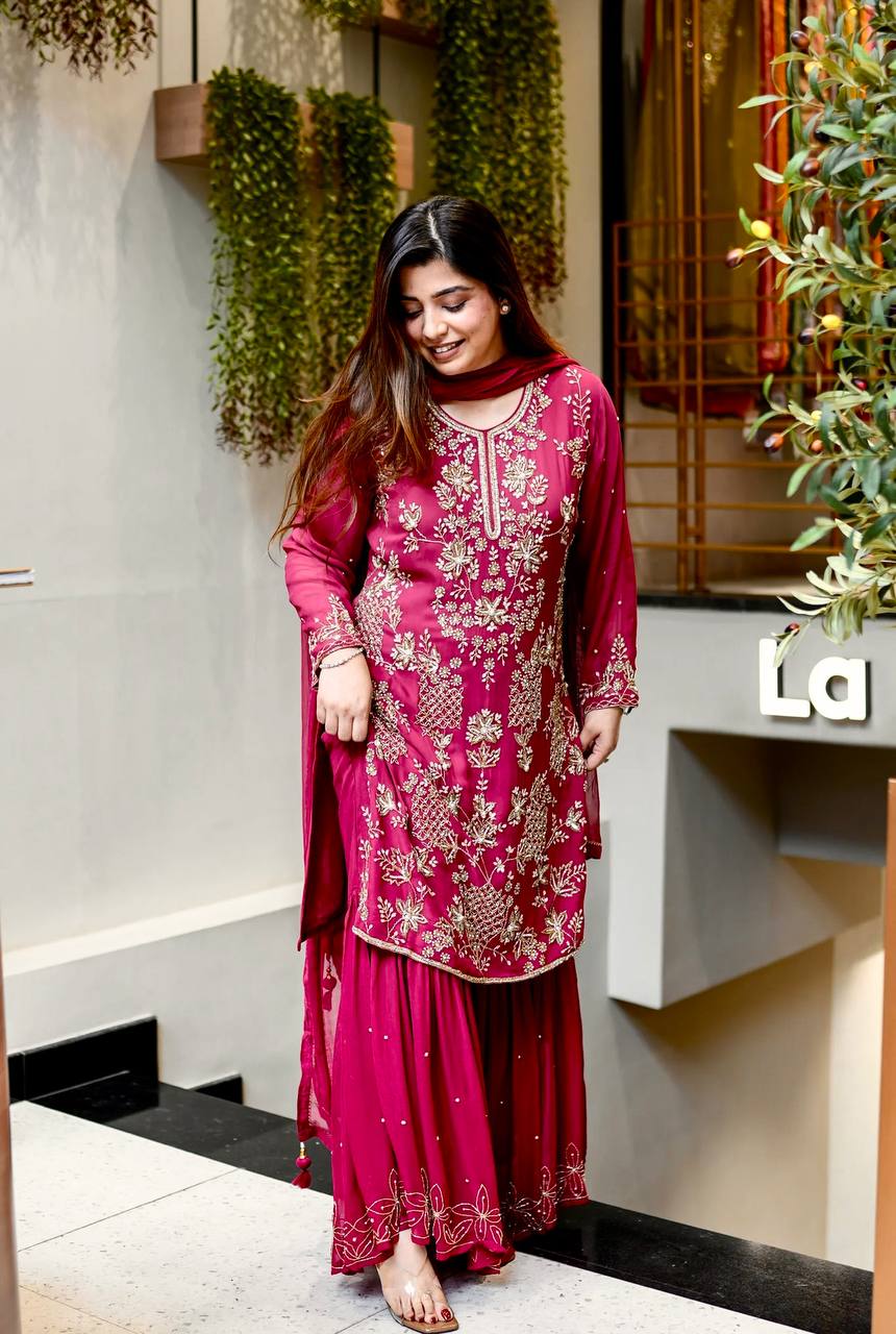 Ruby Grace In Designer Party Wear Sharara