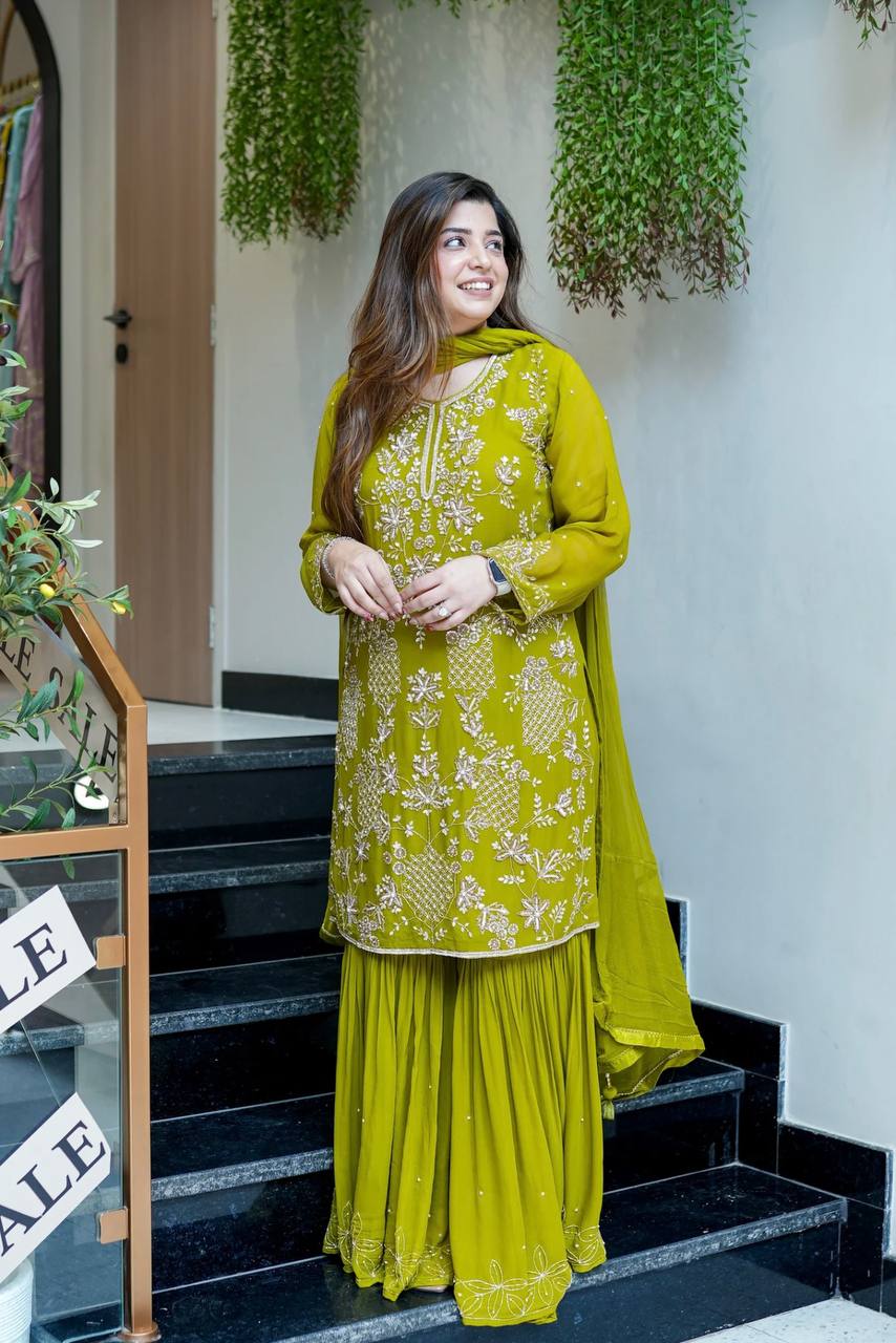 Ruby Grace In Designer Party Wear Sharara