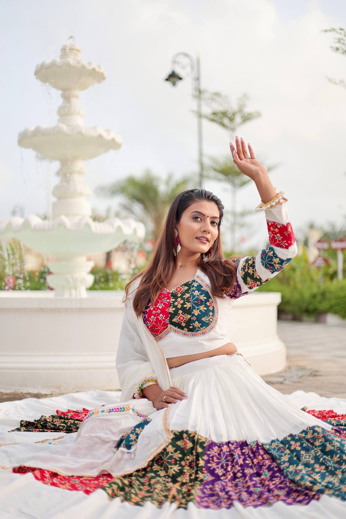 Saanvi’s Heritage White Lehenga Choli