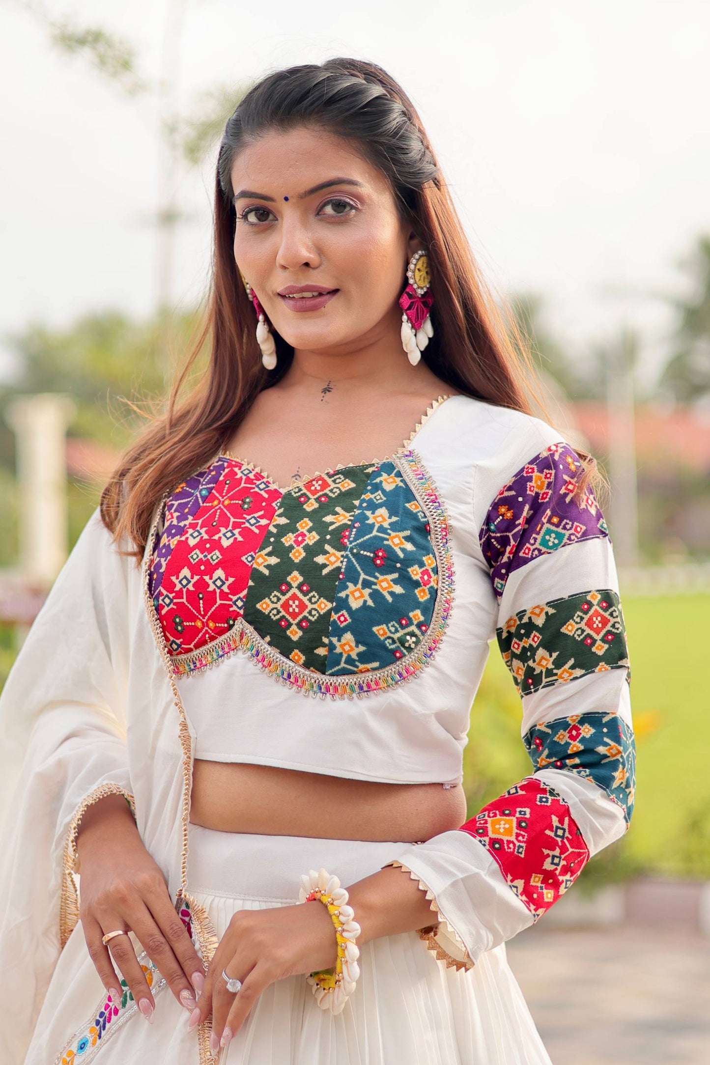 Saanvi’s Heritage White Lehenga Choli