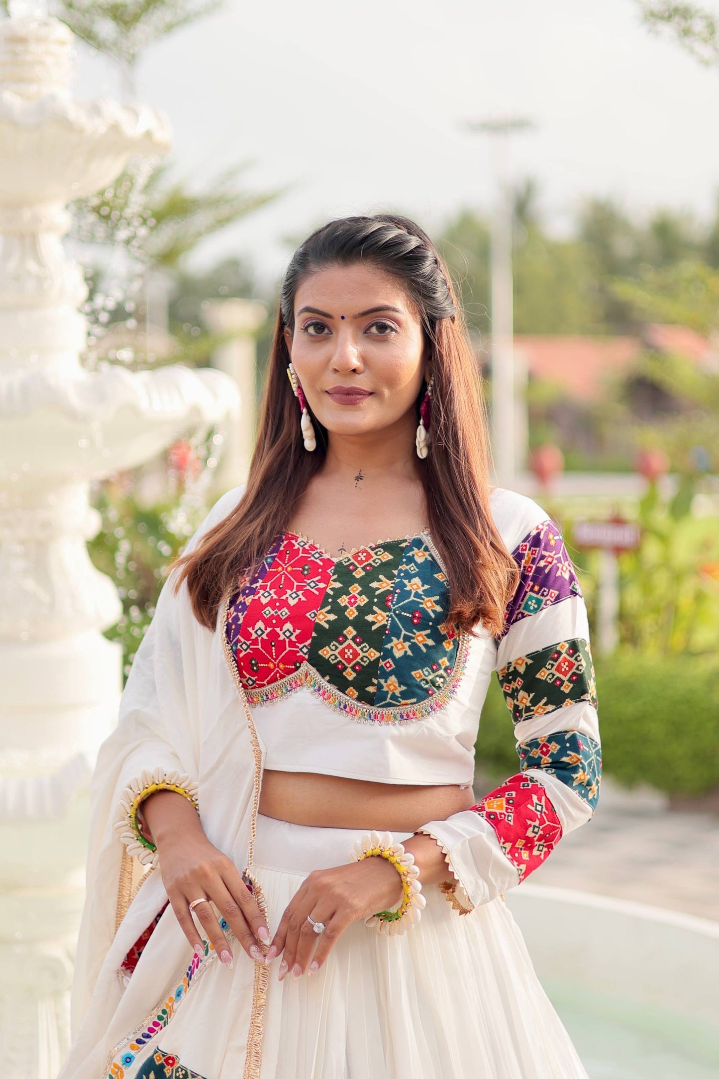 Saanvi’s Heritage White Lehenga Choli