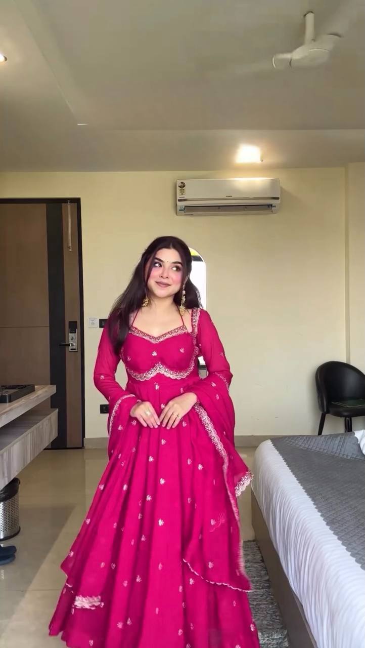 Neha Eternal Glow Red Suit Set