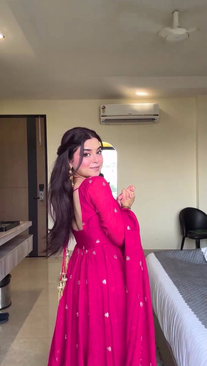 Neha Eternal Glow Red Suit Set