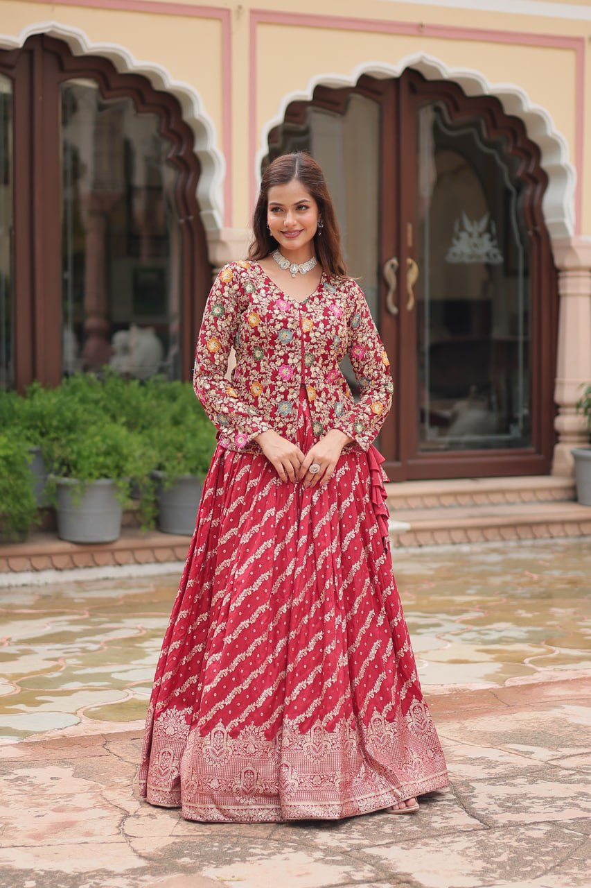 Mystic Elegance Designer Sequins Embroiderd Lehenga Choli