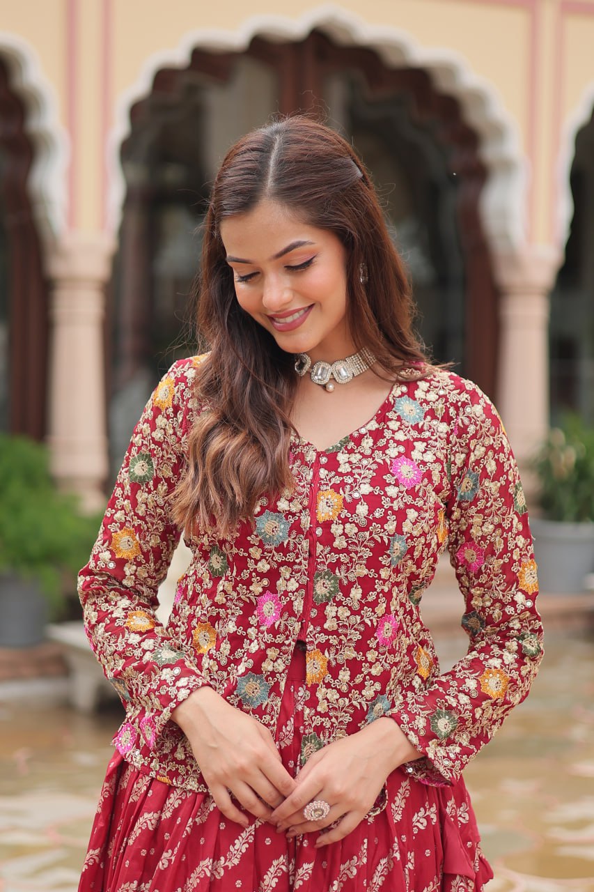 Mystic Elegance Designer Sequins Embroiderd Lehenga Choli