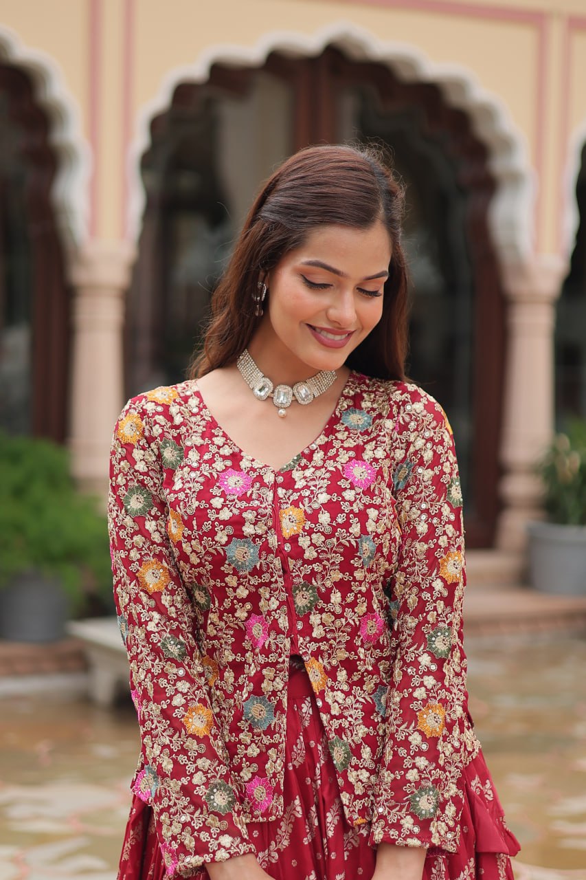 Mystic Elegance Designer Sequins Embroiderd Lehenga Choli