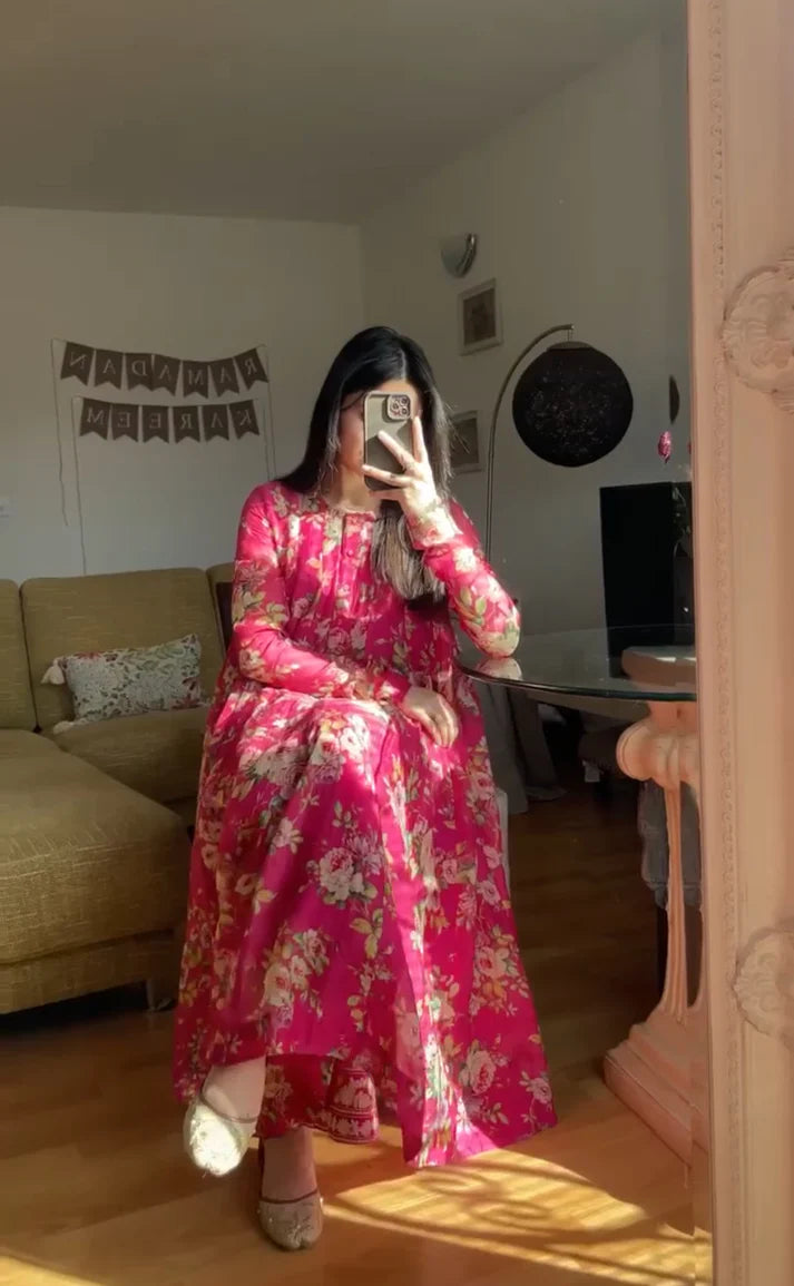 Kashish Floral anarkali suit