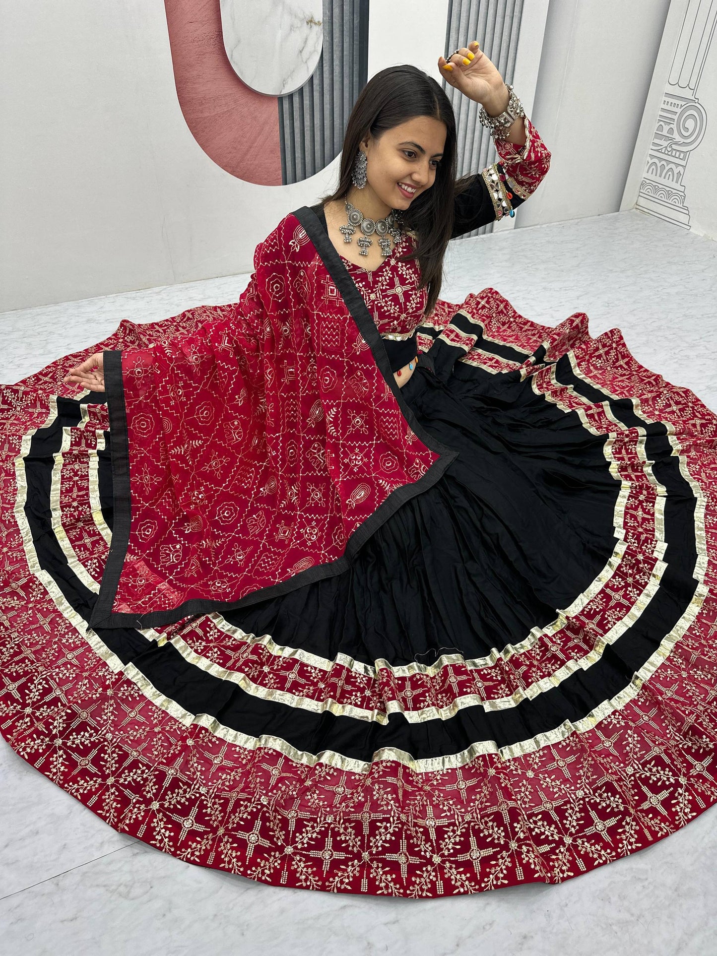 Vanya  Black Beauty Navratri Lehenga Set
