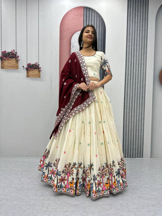 Varnika Pure Cotton Festival Lehenga Choli