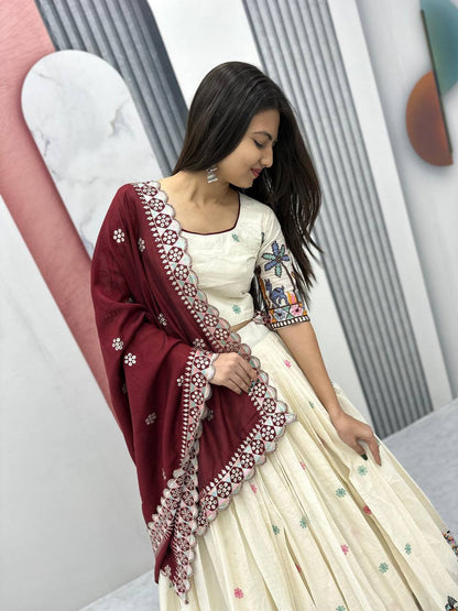 Varnika Pure Cotton Festival Lehenga Choli