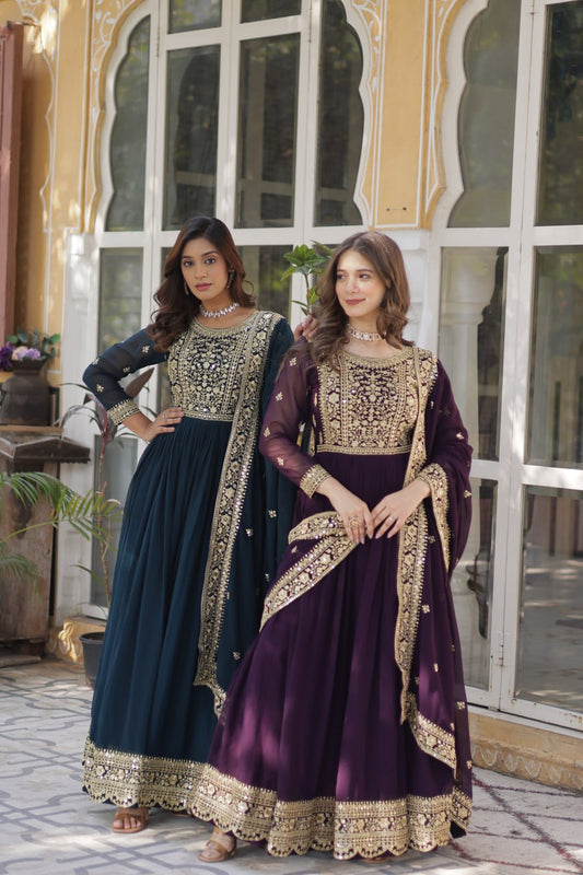 Floraya Traditional Faux Blooming Gown