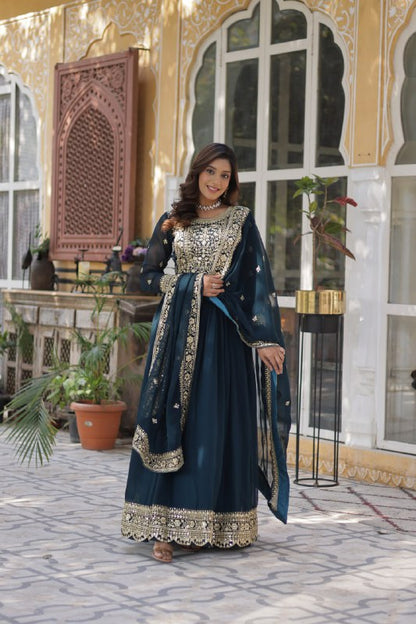 Floraya Traditional Faux Blooming Gown