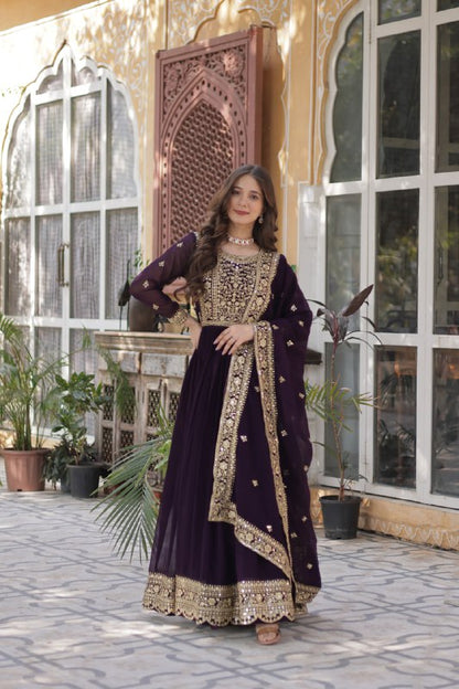 Floraya Traditional Faux Blooming Gown