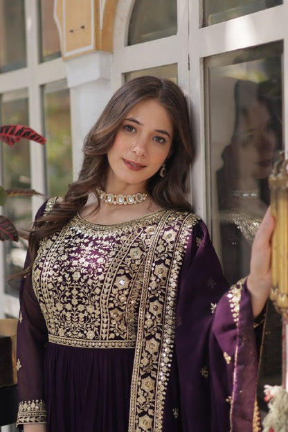 Floraya Traditional Faux Blooming Gown