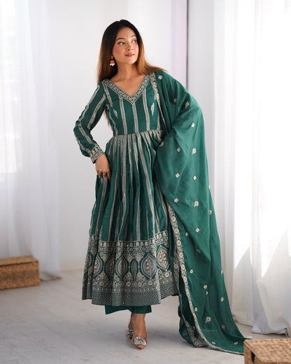 Druhi Gorgeous Star Georgette Classic Anarkali Set