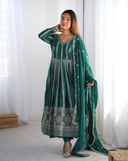 Druhi Gorgeous Star Georgette Classic Anarkali Set