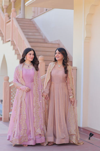 Jassica Royal Radiance Fendy Chiffon Gown