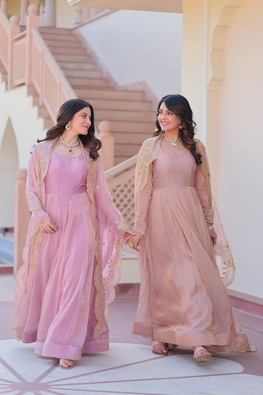 Jassica Royal Radiance Fendy Chiffon Gown