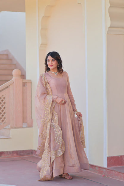 Jassica Royal Radiance Fendy Chiffon Gown