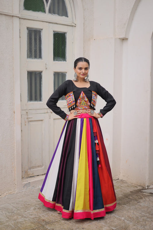 Rainbow Royalty Multicolor Navratri Lehenga Set