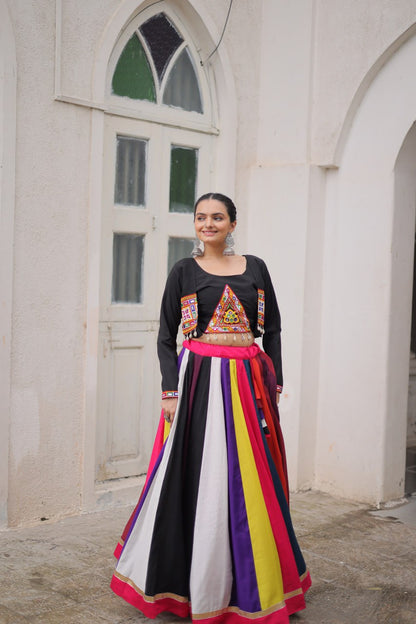 Rainbow Royalty Multicolor Navratri Lehenga Set
