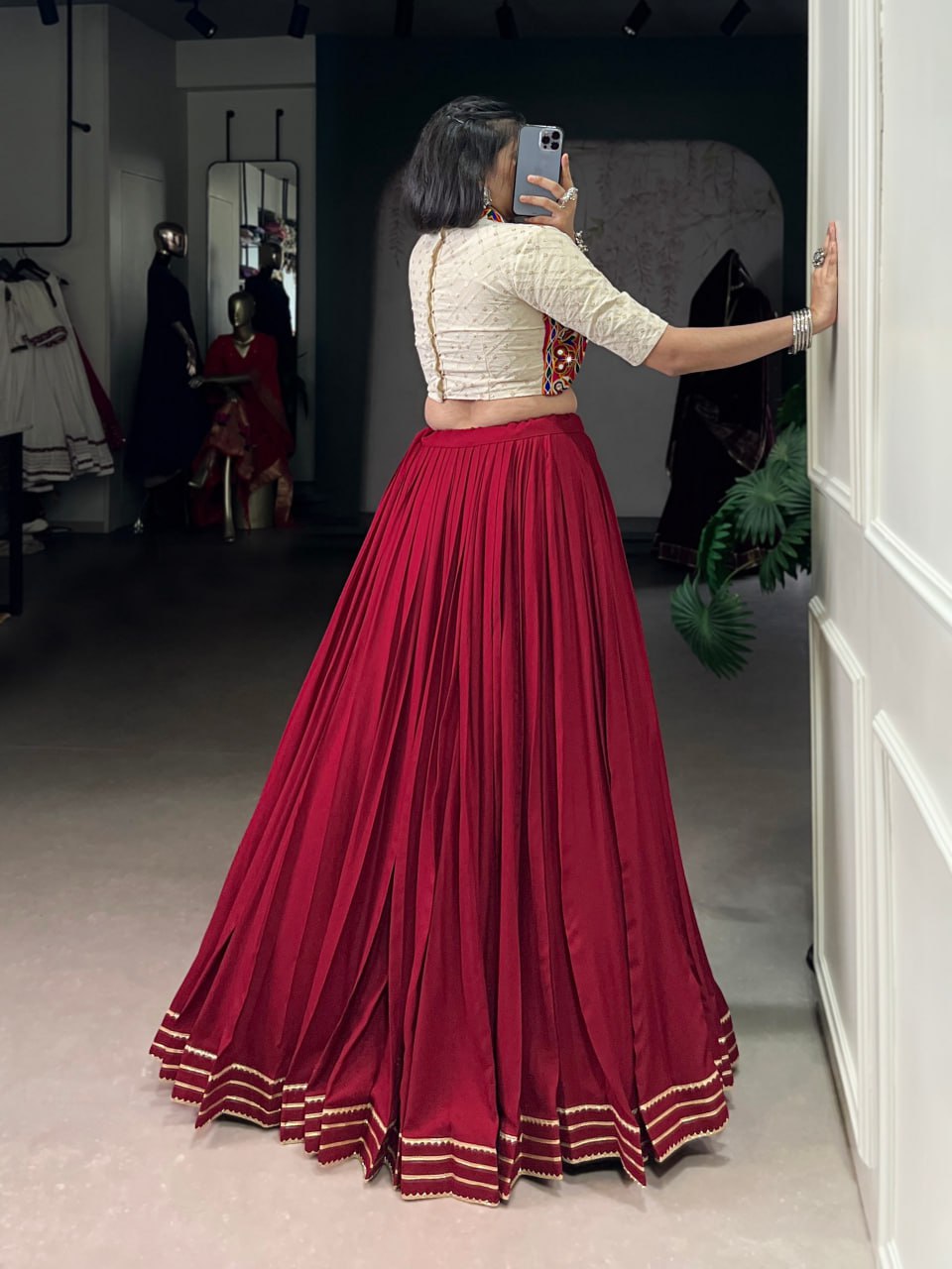 Ruby Grace   Elegant Maroon Lehenga Set