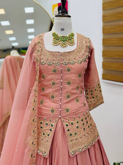 Rangrez Royalty  Sharara Suit Set with Exquisite Embroidery Work