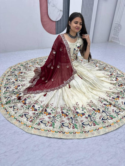 Butterfly Elegant Heavy Thread Lehenga Choli
