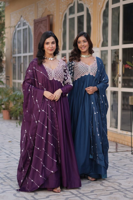 Vedanshi Tradition Star Georgette Gown