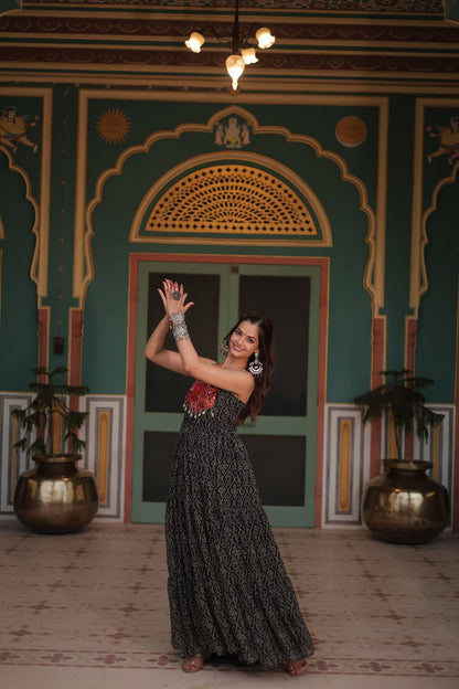 Rangilo Saawan  Mirror Work Magic Garba Gown