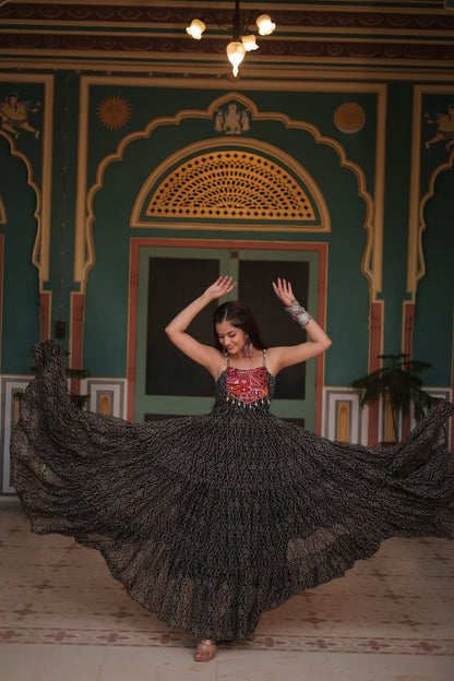Rangilo Saawan  Mirror Work Magic Garba Gown