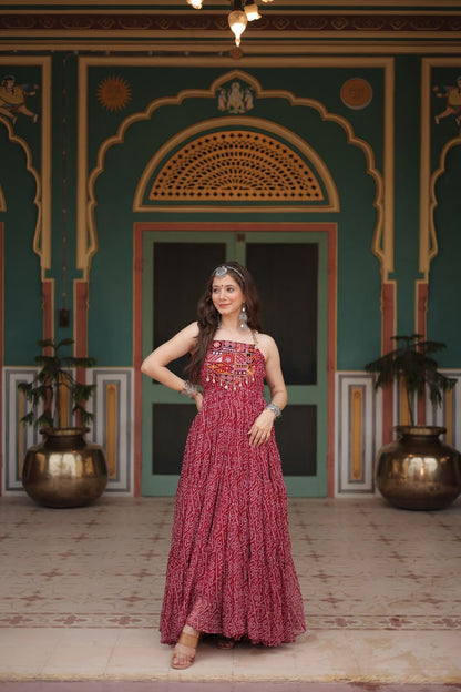 Rangilo Saawan  Mirror Work Magic Garba Gown