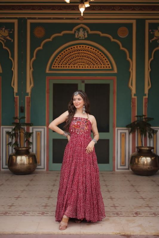Rangilo Saawan  Mirror Work Magic Garba Gown