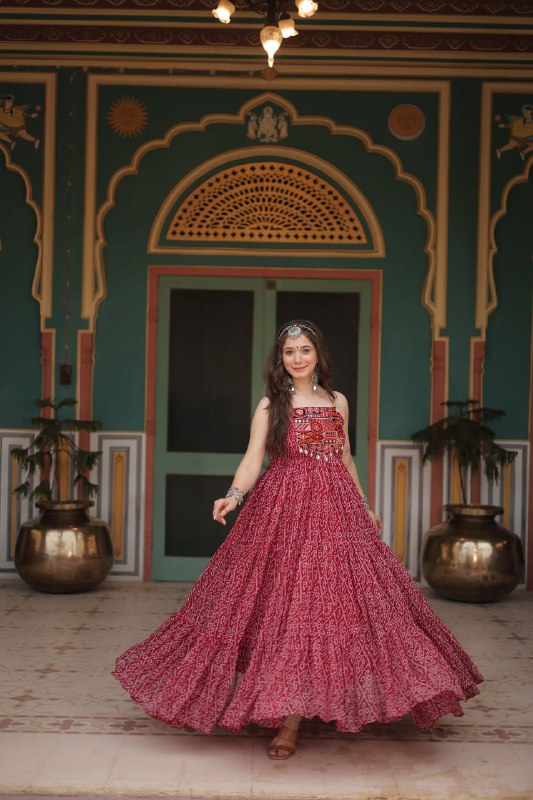 Rangilo Saawan  Mirror Work Magic Garba Gown