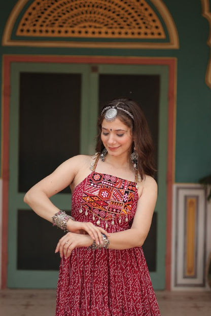 Rangilo Saawan  Mirror Work Magic Garba Gown